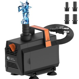 AquaMiracle 880GPH Submersible Water Pump Pond Pump(3330L/H, 45W), Water Fountain Pump Aquarium Water Pump with Flow Control for Fish Tank, Waterfall, Statuary, Filtration, Water feature, Hydroponics