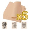 Piel Falsa Sintética Practica Tatuaje Cuero Flexible 5pzs F
