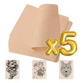 Piel Falsa Sintética Practica Tatuaje Cuero Flexible 5pzs F