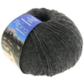Lana Grossa Wolle ALPINA Landhauswolle Farbe 0006 anthrazit