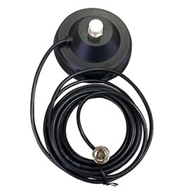 UHF SO239 Magnetic Base Mount for Mobile Radio - 120MM Heavy Duty Antenna Bracket with Mini-UHF Plug | Reinforced Vehicle Radio Holder, Weatherproof Design