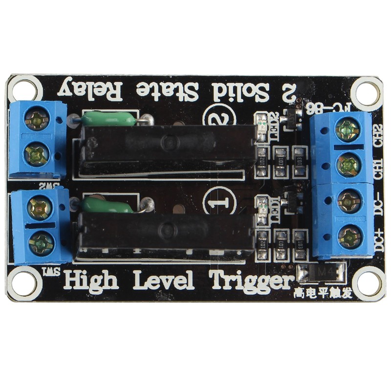 HALJIA 2 Channel 5V Solid State Relay Module With Resistive