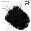 COM-FOUR 2x toilet brush with brush head, stainless steel handle