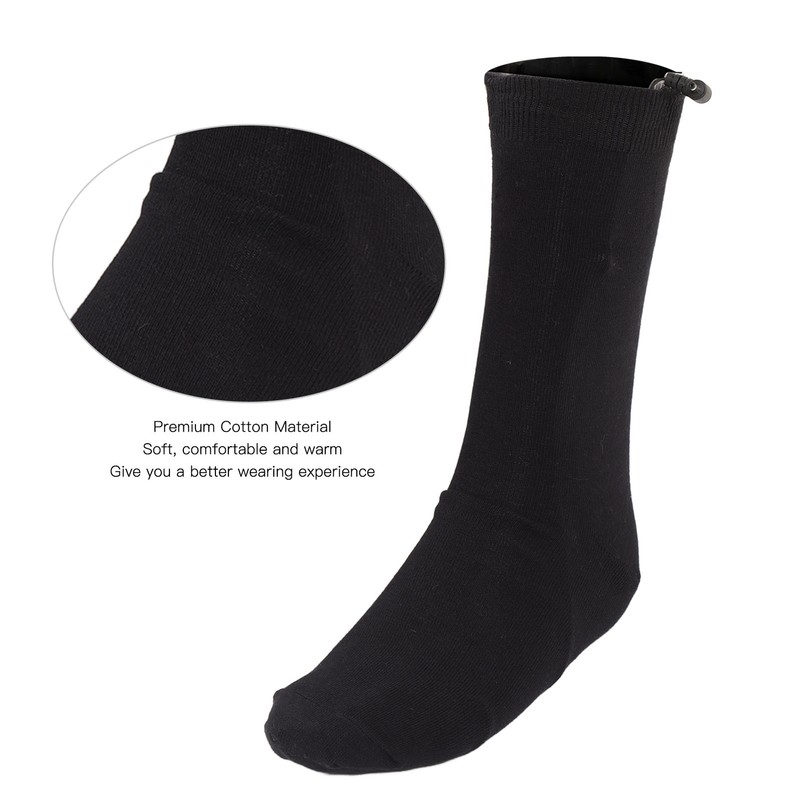 Heated Socks Battery Powered Soft Warm Breathable Elastic Electric Heating