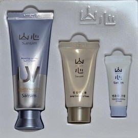 UnKnown Sansim Myeongyunsu Sun Cream (Case / 산심 명윤수 선크림(케이스X)+명윤수크림8ml+정클렌징폼31g기획+(청안상8ml 2개)