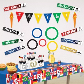 Beistle Sports Party Rings Olympic Style International Party Favor Decoration