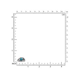 Silvershake 6mm Genuine Round Shape Arizona American Turquoise 925 Sterling Silver Leaf Vintage Inspired Ring Jewelry for Women Size 9