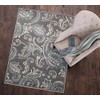 Mayberry Rugs Paisley Gray Transitional Area Rug, 7'10"x9'10",