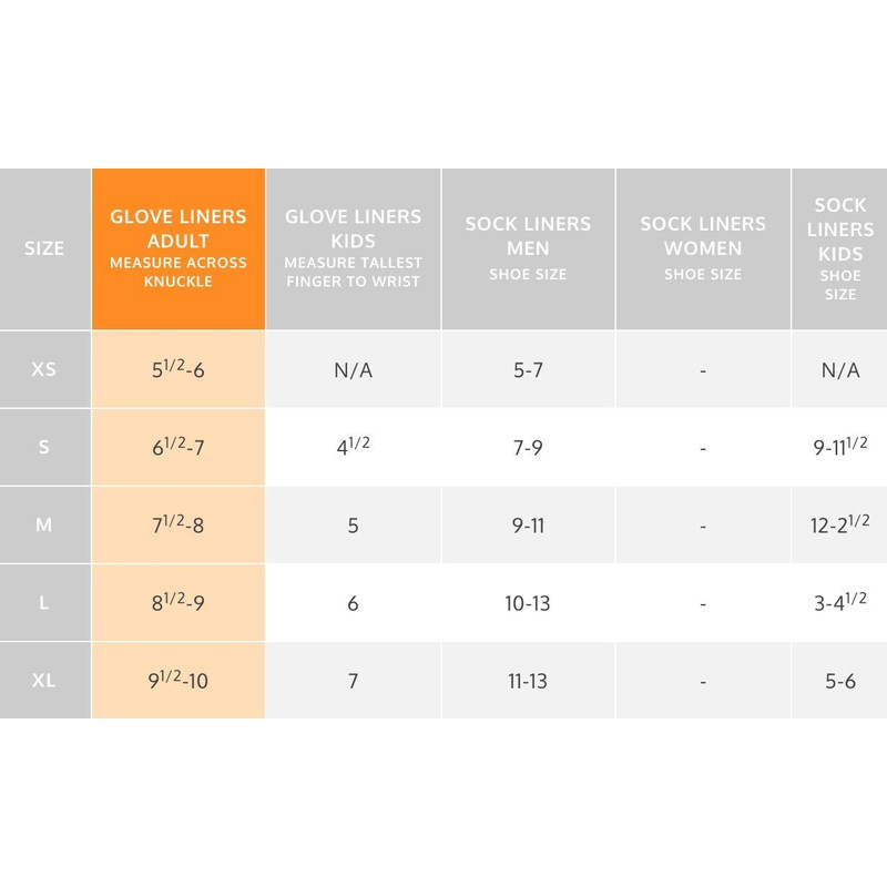 Terramar Adult Thermasilk Glove Liner
