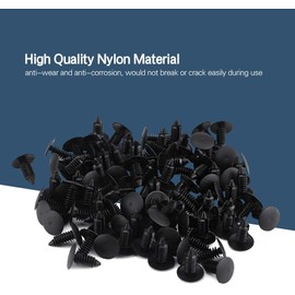 Car Bumper Fastener Rivet Clips, 100Pcs Universal Car Door Trim Bumper Screws Push Fastener Retainer Clips, Push Fastener Retainer Clips