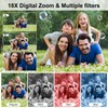 QUOLODOO Digital Camera, 4K 64MP Dual Screens Camera, 18X Zoom,