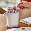 Pencil Case Stand Up Pen Holder Cute Telescopic Pen Case