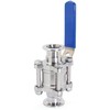 QiiMii KF-25 Vacuum Ball Valve Clamp Valve with Locking Device,