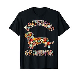 Dachshund Grandma Wiener Grandma Funny Dachshund Owner T-Shirt