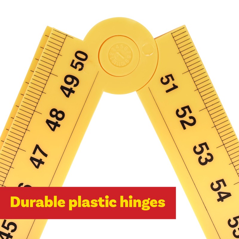 Learning Advantage Folding Meter Stick | Measure in Inches, Centimeters,