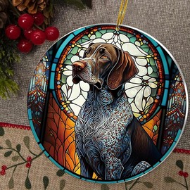German Shorthaired Pointer Gifts - German Shorthaired Pointer Christmas Ornament 2024 GSP Ornaments for Christmas Tree, GSP Dog Gifts German Shorthaired Pointer Christmas Decorations Keepsake