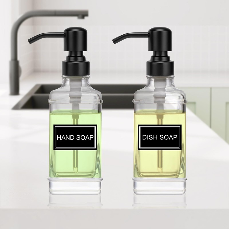 Waterproof Labels for Bottles Bathroom Kitchen 24 PCS Minimalist Organization