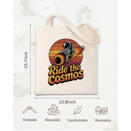 Geondos Canvas Tote Bag Cute Aesthetic, Casual Stylish Canvas Handbag for Women, Cotton Cloth Bags Handbag for Work Beach Travel, Friends Birthday Gift