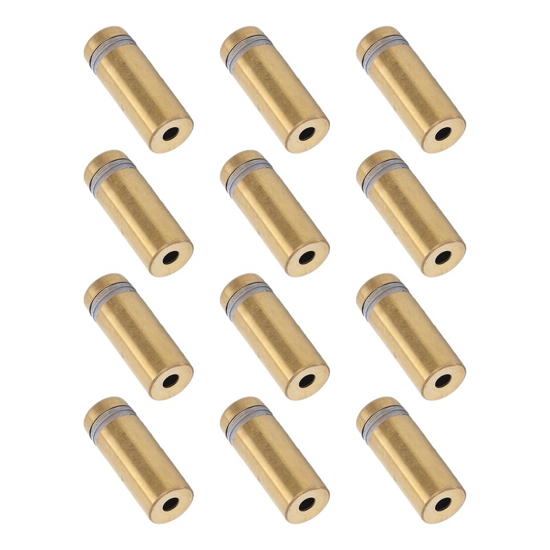 12Pcs Standoff Screws Stainless Steel Electroplated Brushed Gold Advertising Nails