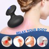 MANFLY Fully Waterproof Massage Ball, Portable Handheld Neck Massager, Multifunctional