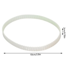 Timing Belt Lathe, Mini Lathe Belt 90 Teeth Rotary Belt Mini Rotary Belt Replacement Transparent for 0618 0618‑3B Lathe Accessories Replacement Belt