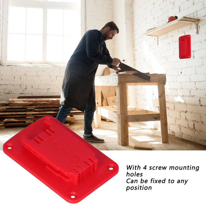 5Pcs Tool Holder Mount Battery Fixing Bracket Storage Rack for