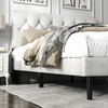 HAOARA Full Size Platform Bed Frame with Upholstered Button Tufted