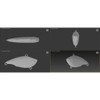 wLure 10 Blank Lipless Fishing Lure Bodies 2 1/4 Inch