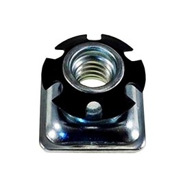 Threaded Inserts for 1" (OD) Square Tubing 3/8-16 Thread 4 Pack Metal Tubing Threaded Star Threaded Adapter Square Metal Tubing Super-Deals-Shop