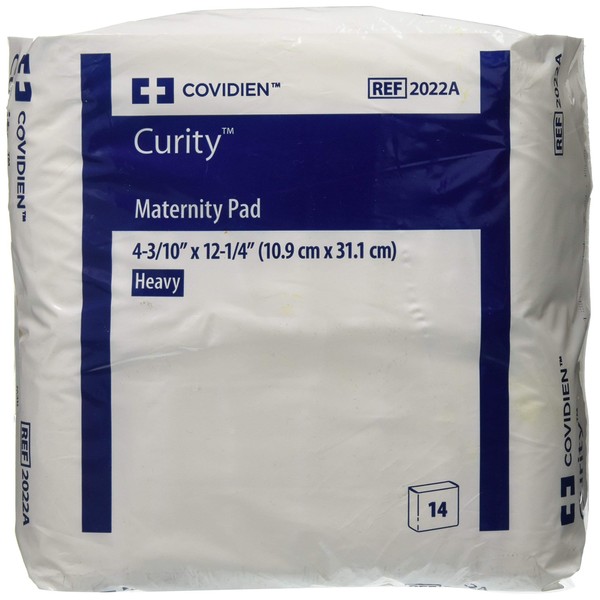 COVIDIEN Maternity Pad Curity 11" (#2022A-BG, Sold Per Bag)