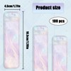 TEAONE Foil Pouch Bags, 100PCS Slim Packaging Bag for Makeup