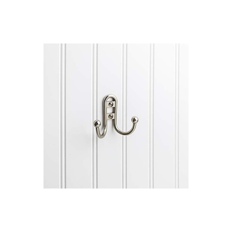Elements YD25-256SN Stanton 2-9/16" Traditional Double Prong Robe Hook