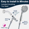 Shower Head with Handheld - All Metal Showerhead Holder and