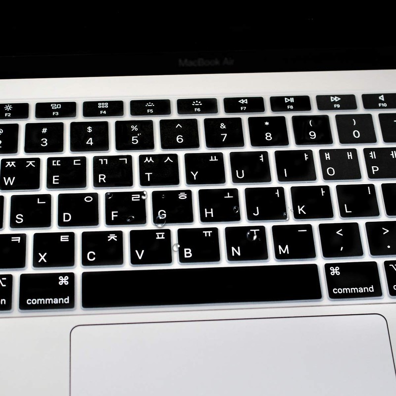 WYGCH Korean Language Silicone Keyboard Cover for MacBook Air 2018
