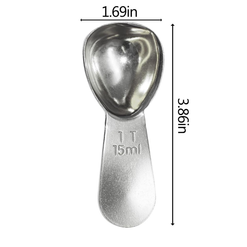 1 Pack Coffee Scoop, 1 Tablespoon, Stainless Steel Measuring Spoons