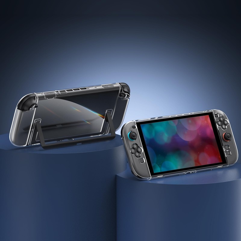 Switch 2 Clear Case, Dock Compatible, Divided Design, Switch 2