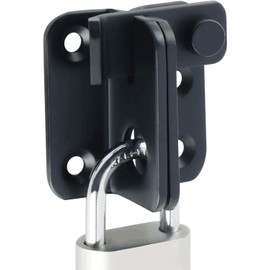 Mooche Flip Latch Gate Latch with Padlock Hole,Stainless Steel Barn Door Lock Sliding Door Bolt Latch Safety Door Lock Catch for Toilet Barn Fence Garage Door Pet Room