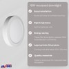 JANDEI - 18 W Round LED Downlight White Light (Equivalent