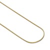 AUSIER 14k Real Yellow Gold Solid 0.9mm Box Link Chain