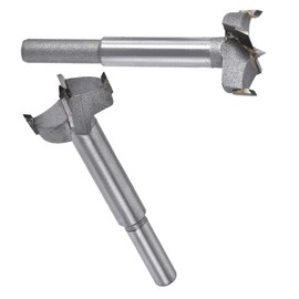 MACHSWON 2 PCS Forstner Drill Bits Tungsten Carbide Wood Hole Saw Opener Drill Bit 27mm+28mm Woodworking Drilling Boring Bit Cutter