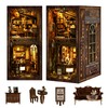 ATAEFR Book Nook Kit for Adults, DIY Miniature Coffee House