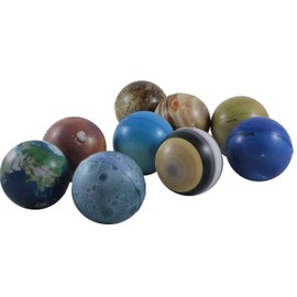 Curious Minds Busy Bags Universe Solar System Stress Ball Toy Set - Educational Learning Toy - Outer Space Planets - Learning Toy Figurines. Nomenclature Science Work