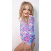Tame the Sun Long Sleeve Girl Swimsuit - Rash Guard