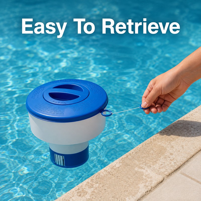 Floating Pool Chlorine Tablet Dispenser for Water Care – Adjustable