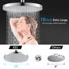 KES Rainfall Shower Head 10-Inch, Large Fixed Shower Head Only,