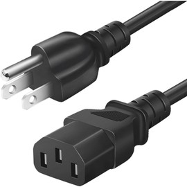 3 Ft Power Cord Cable for Dynex TV DX-26L150A11, DX-LCD32-09, DX-L42-10A. DX-32L150A11, DX-37L150A11, DX-40L261A12, DX-L42-10A DX-55L150A11, and More