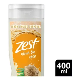 Jabón Líquido Zest Corporal Agua de Coco 400 ml