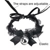 Black Choker Necklace for Women Girls Gothic Lace Bow Choker
