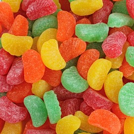 Jelly Fruit Slices Candy - Assorted Fruit Shaped Jelly Cherry, Lemon, Lime, and Orange Slices Candy Bulk, by Queen City Candy Cave (2 Pound)