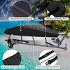 OutdoorLines Waterproof Covers 16-18.5 Ft Long Black - Heavy Duty